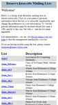 Mobile Screenshot of listserve.kzoo.edu